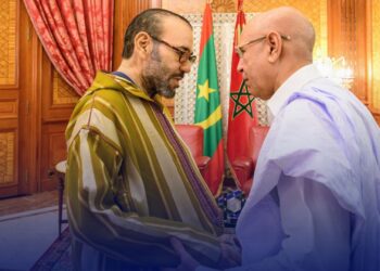 استقبال صاحب الجلالة الملك محمد السادس لفخامة رئيس الجمهورية الموريتانية