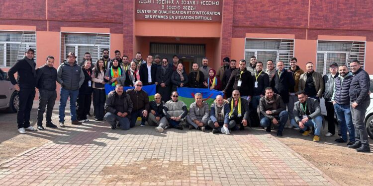 ضحايا زلزال الأطلس الكبير شعار المجلس الفيدرالي لمنظمة تاماينوت