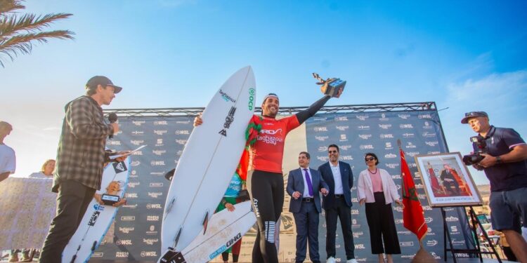 البطل المغربي رمزي بوخيام يحتل المرتبة الثانية في مسابقة “برو تغازوت باي 2025”