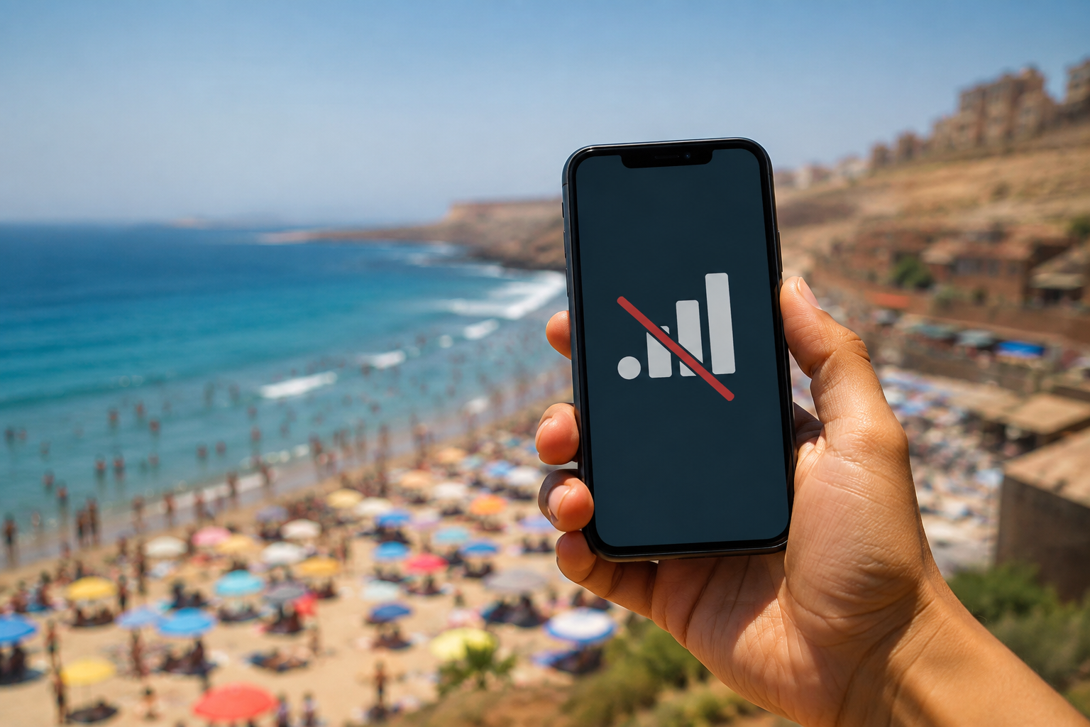 اضطرابات شبكة اتصالات المغرب بميراللفت تثير استياء الساكنة والزوار
